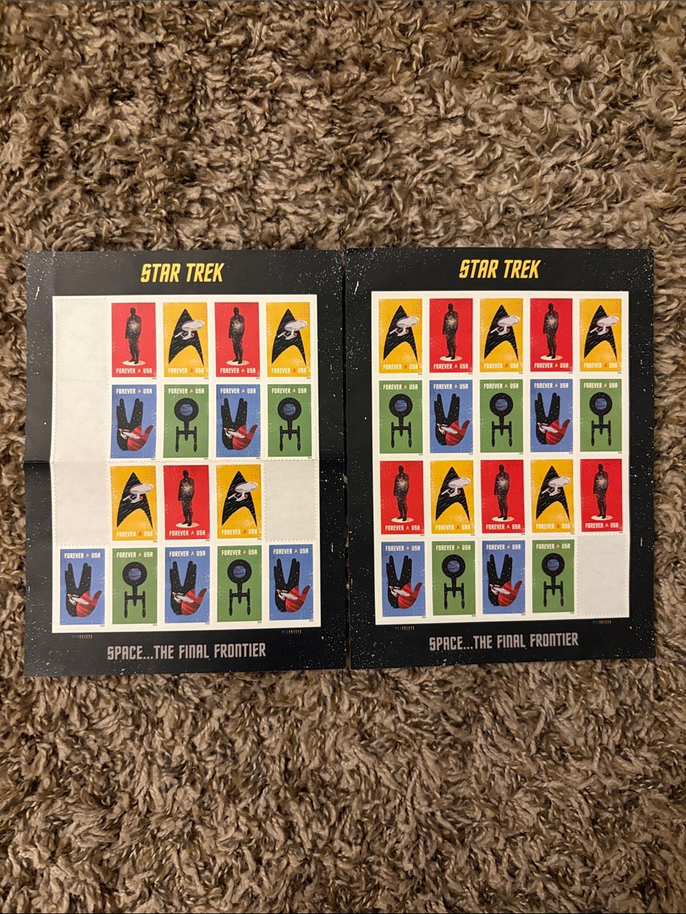 USPS Forever Stamps Star Trek Space 35 count New 2016
